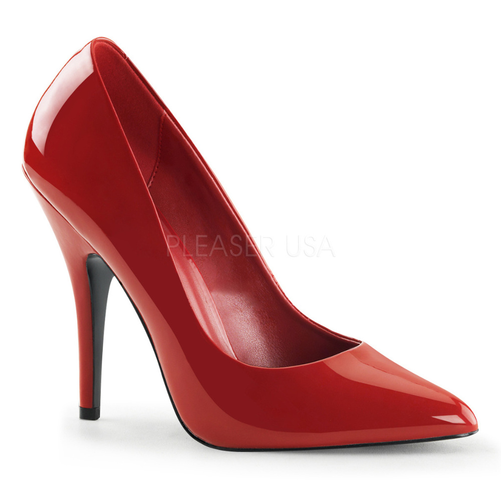 Red Patent Pointy Toe Stiletto High Heel Shoes